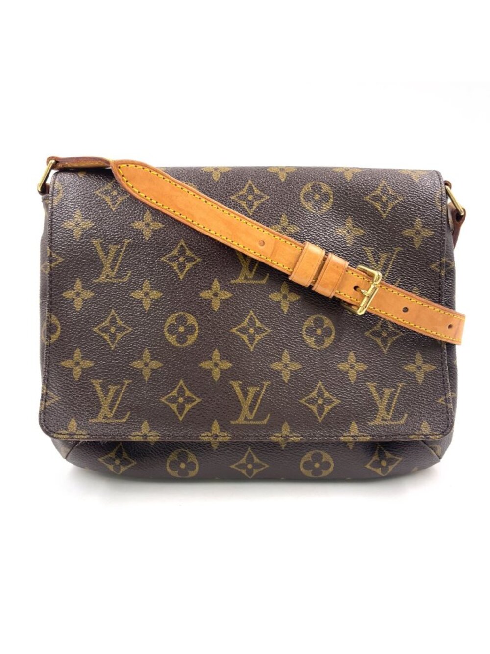 Louis Vuitton Musette Tango Short Strap Monogram Brown Shoulder Bag